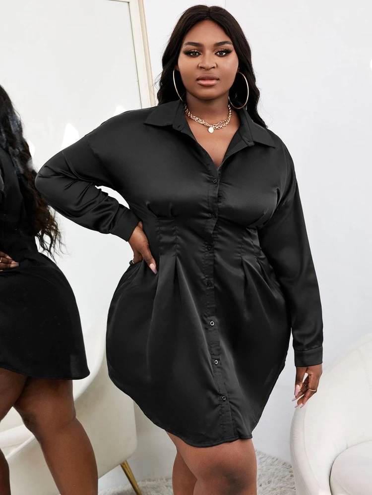 Vestido de Saten Shein