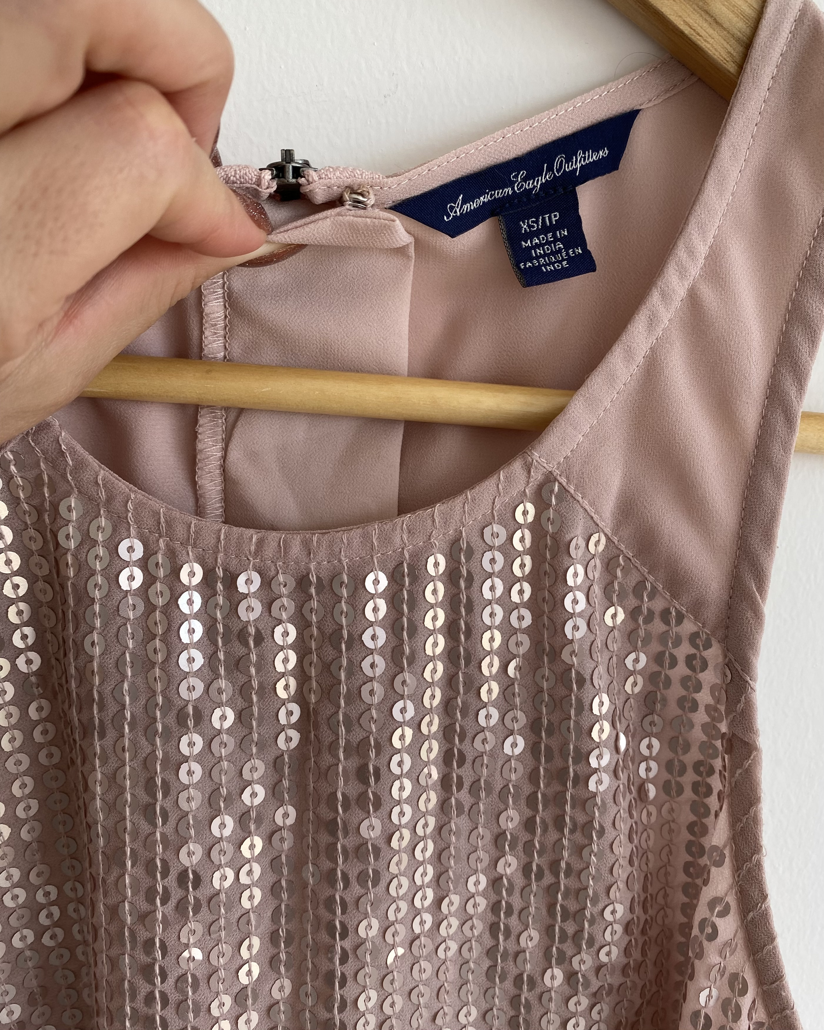 Blusa con Lentejuelas Elegante American Eagle