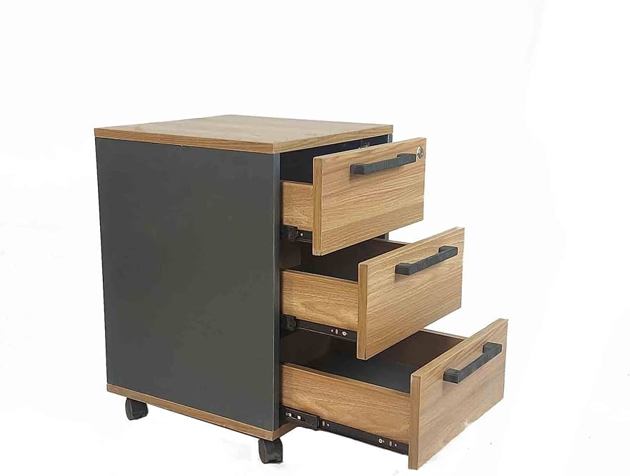 Modern Wooden Filing Cabinet