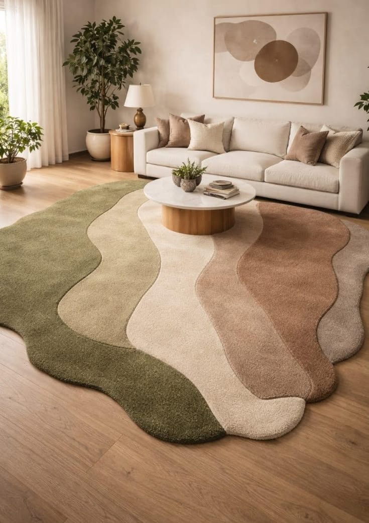 Karpet Modern Motif Gelombang