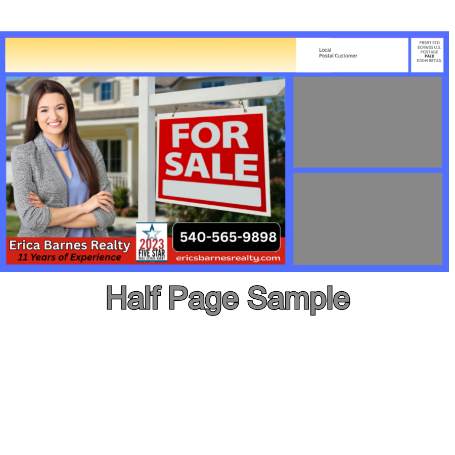 1 Mailing, Half Page