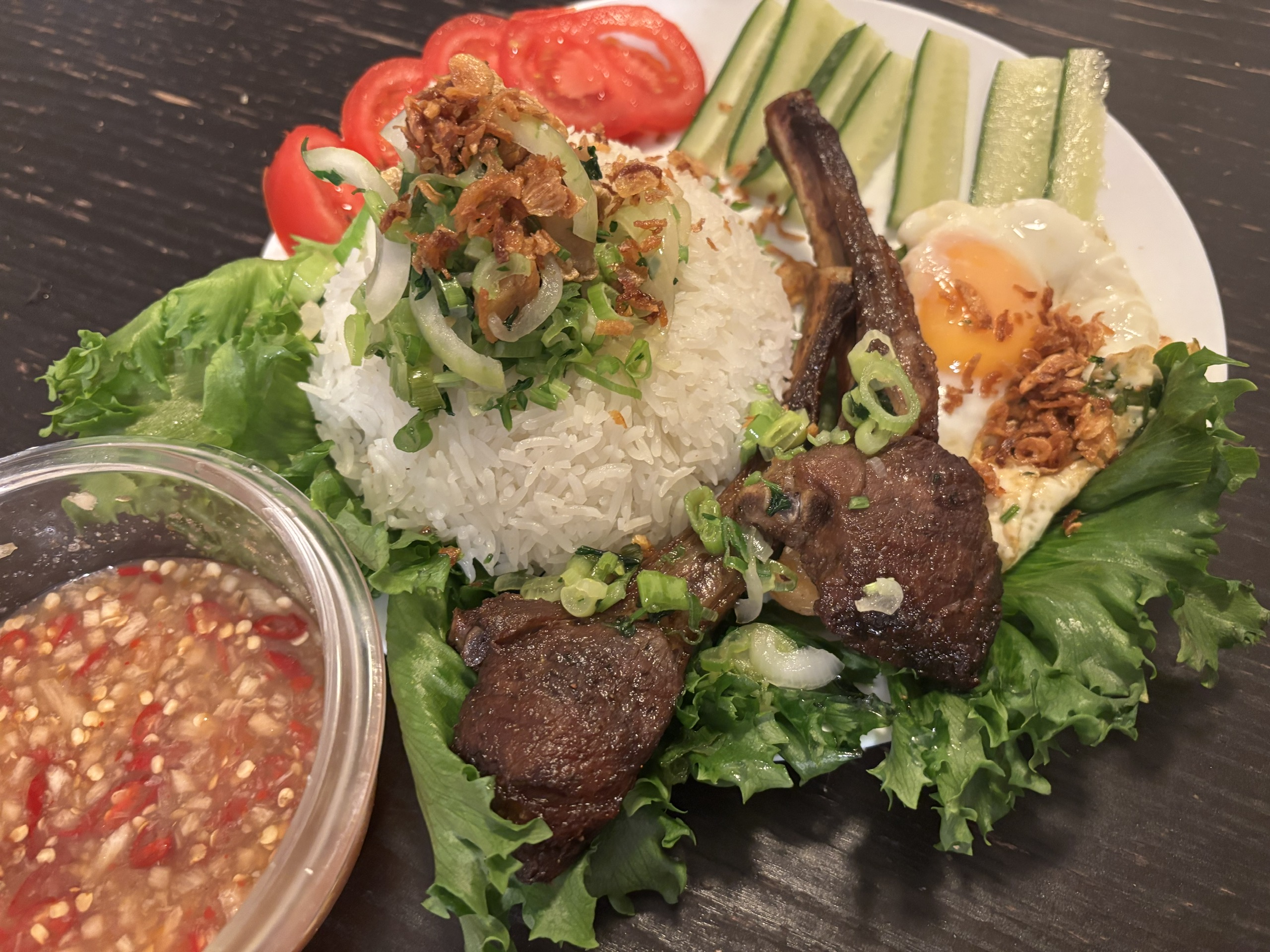 Vietnamese Grilled Lamb Rice (Pick up)