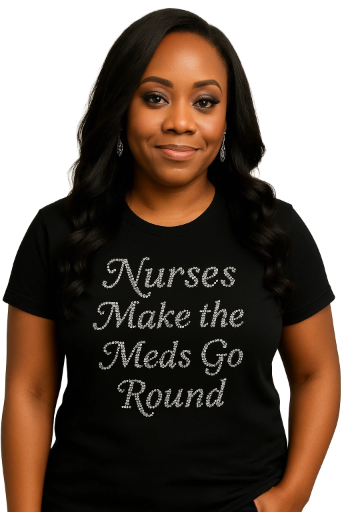 Nurses Meds Go Round T-Shirt
