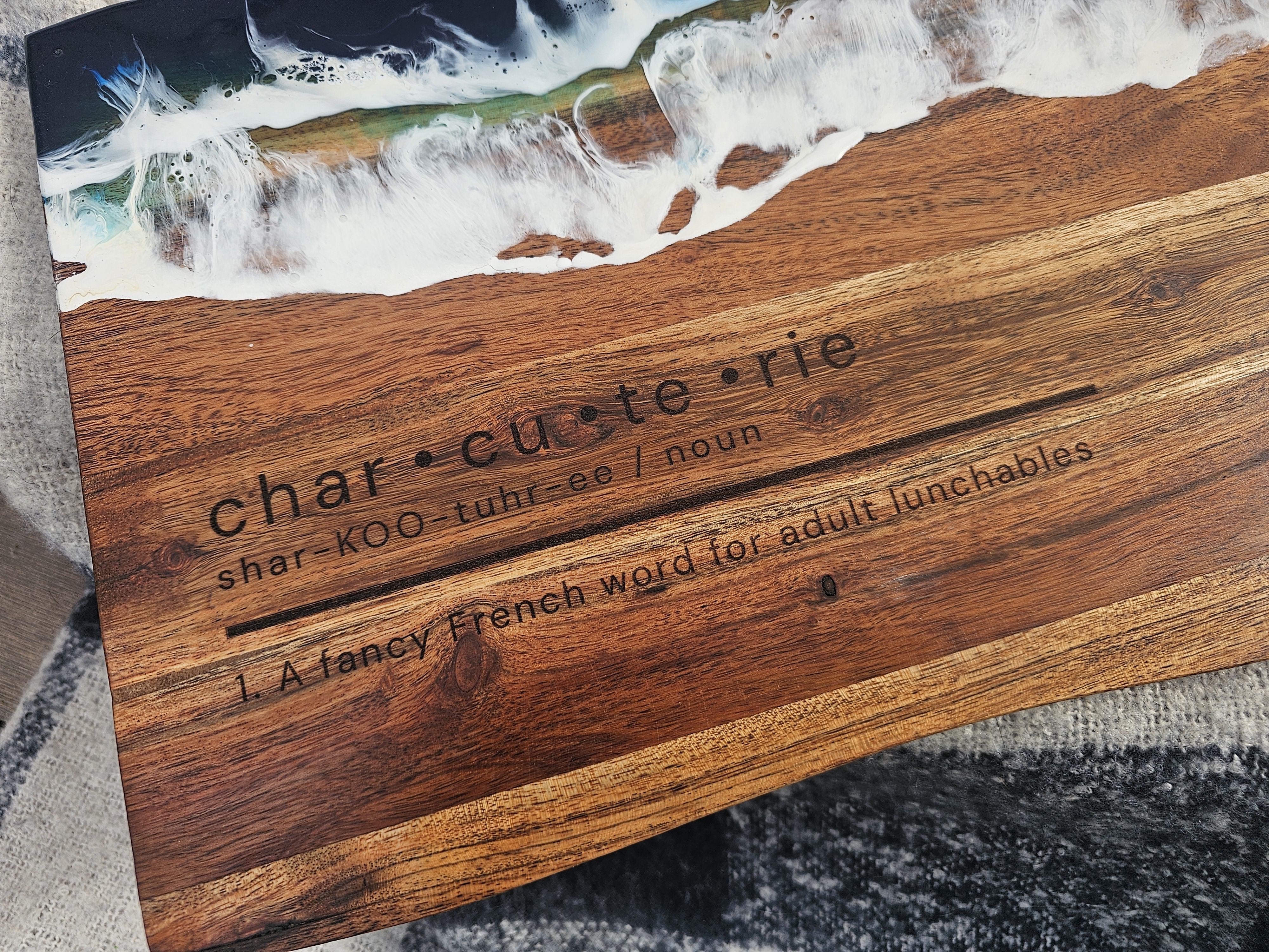 'Shar-KOO-tuhr-ee Dictionary Charcuterie Board