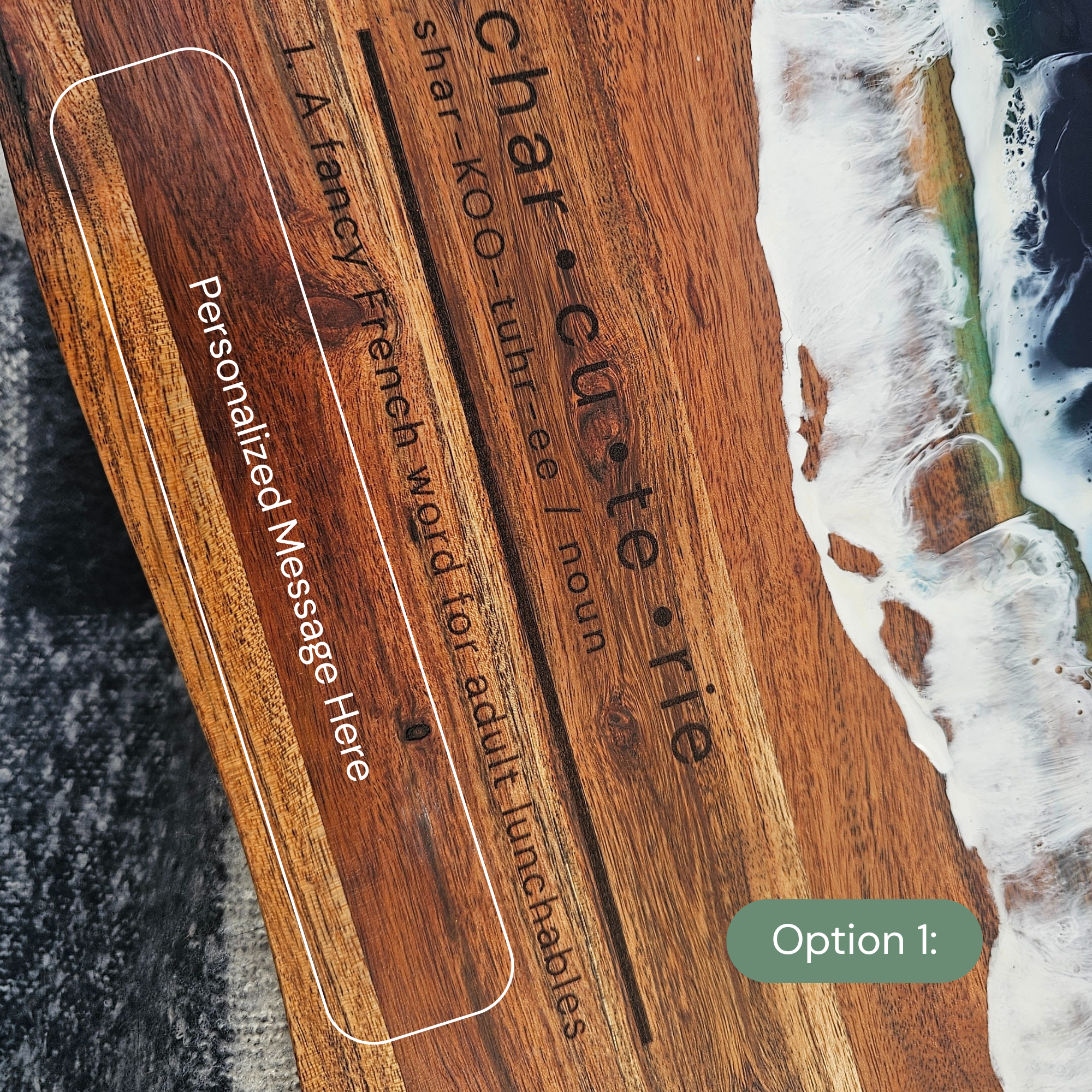 'Shar-KOO-tuhr-ee Dictionary Charcuterie Board