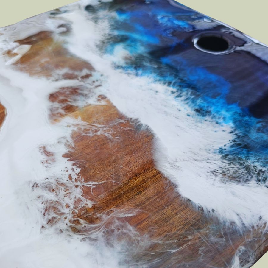 Everything Tastes Better on a Board - Resin Wave Serving Board