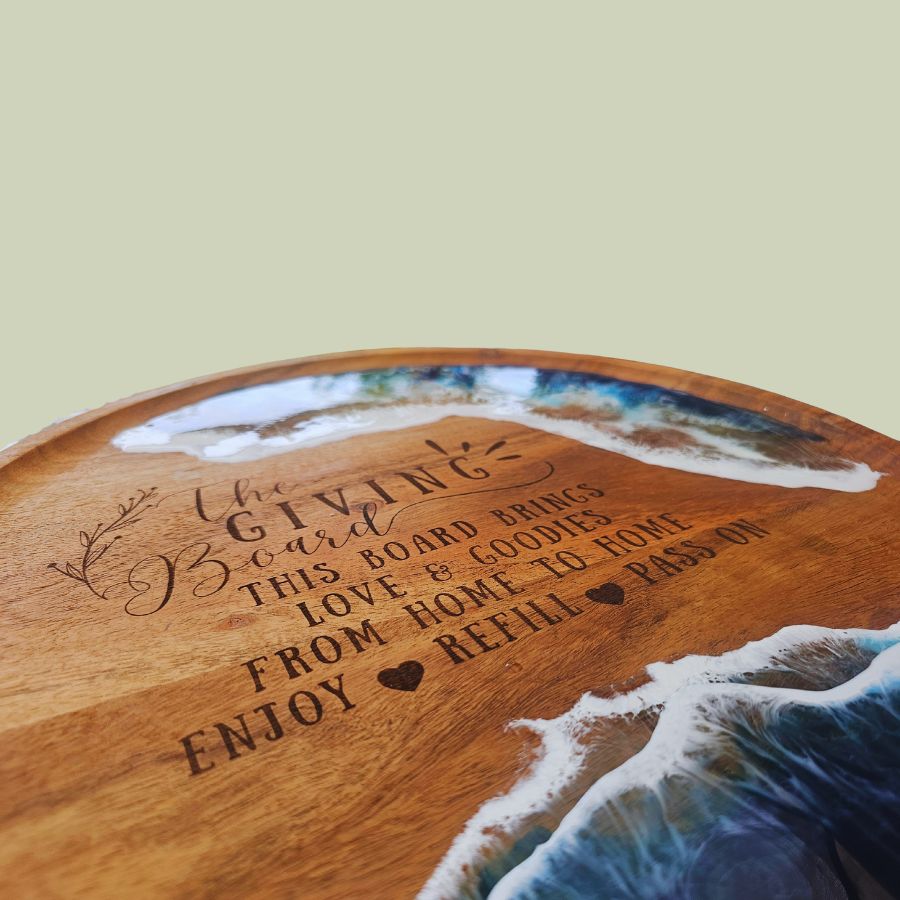 The Giving Board Resin Serving Board