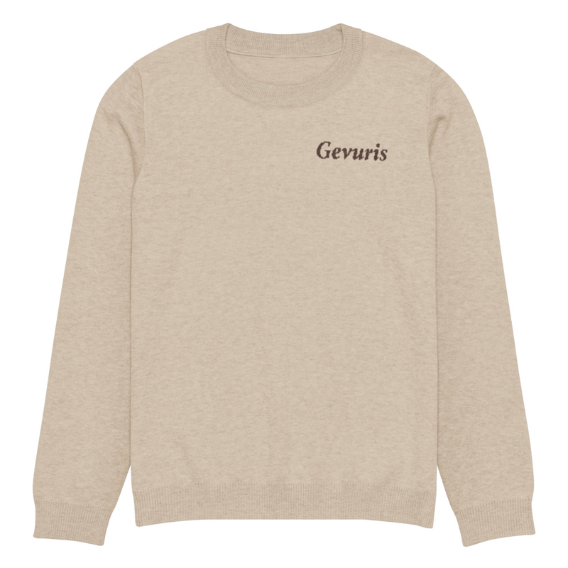 Knitted crew neck sweater