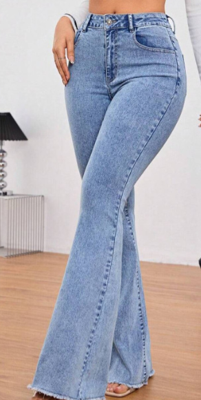 High Waist Flared Jeans