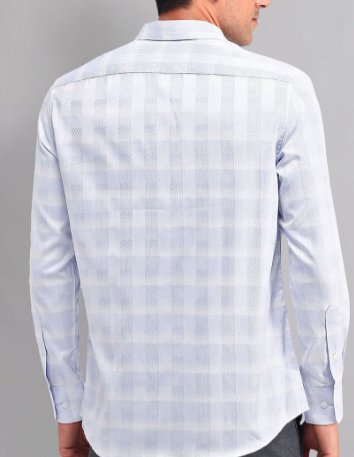Men's White Checkered Shirt