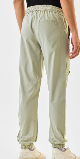 Light Green Cargo Jogger Pants