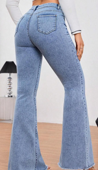 High Waist Flared Jeans