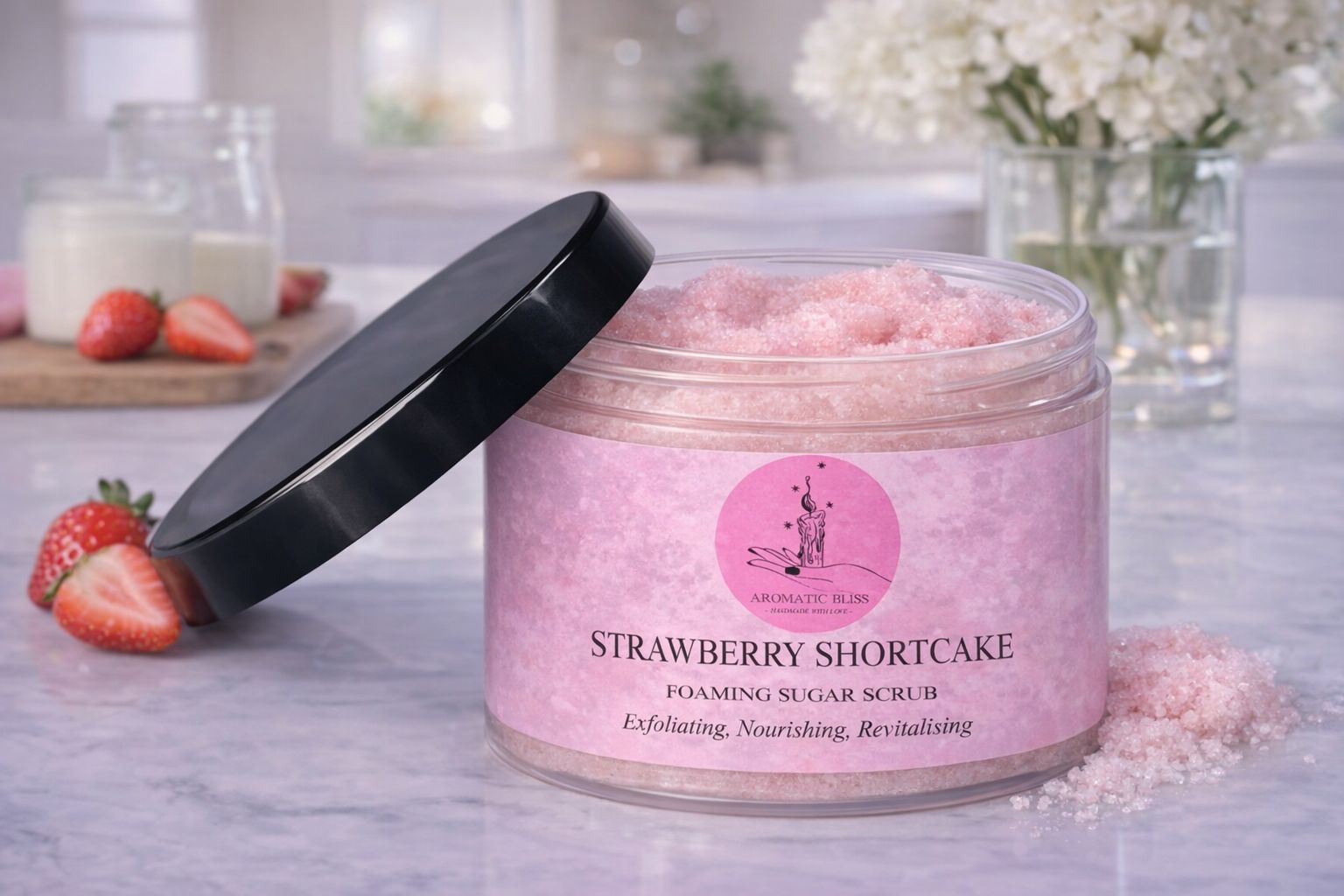 Strawberry Shortcake – Foaming Sugar scrub