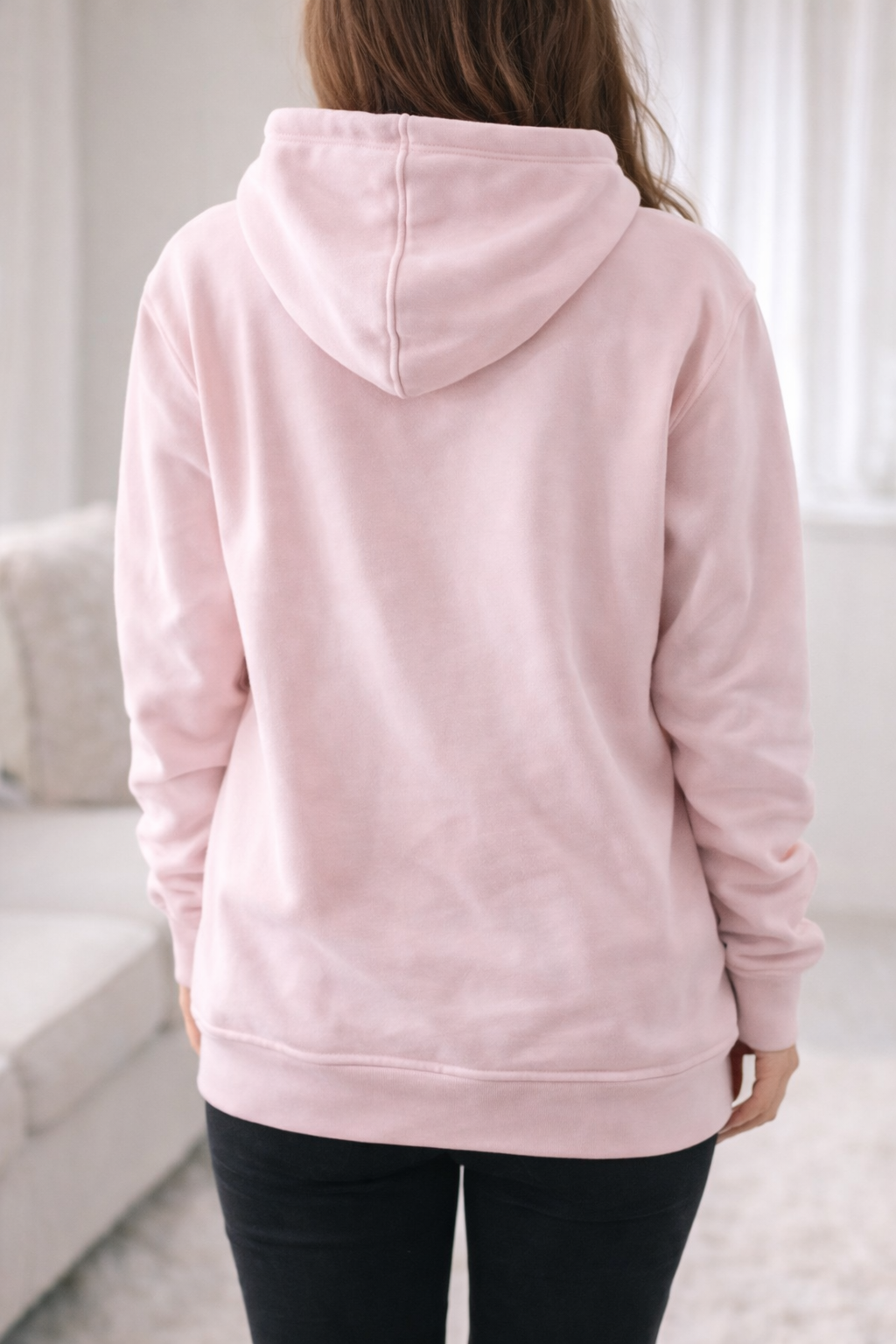 Sweat à capuche rose
