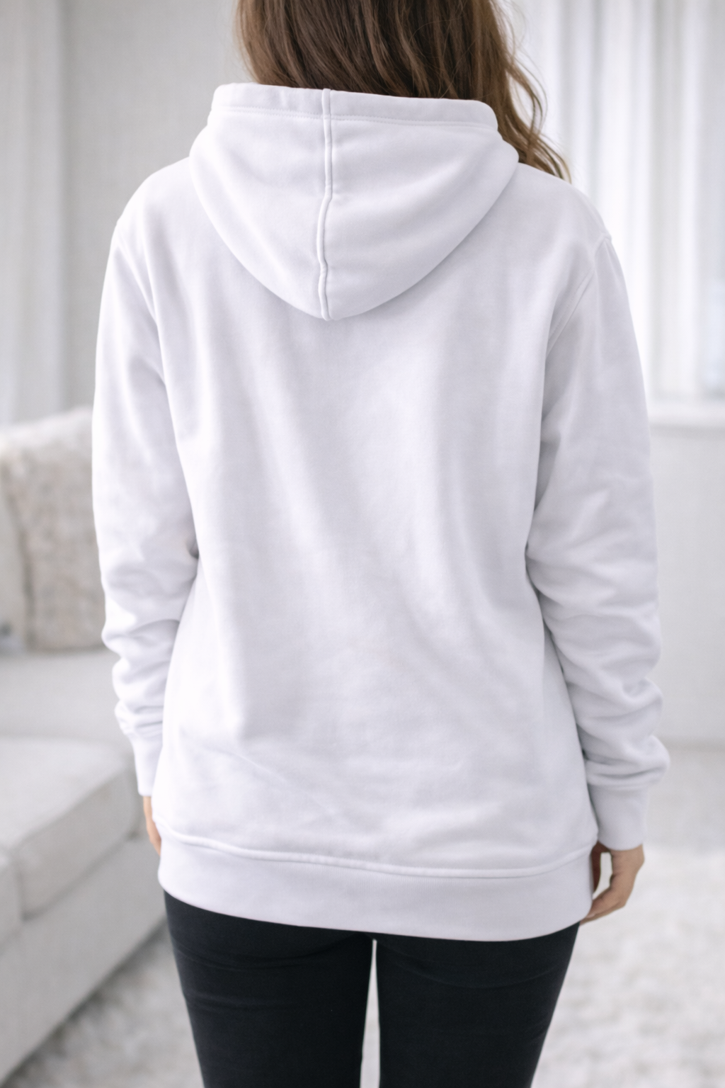 Sweat à capuche blanc MAGHERIB