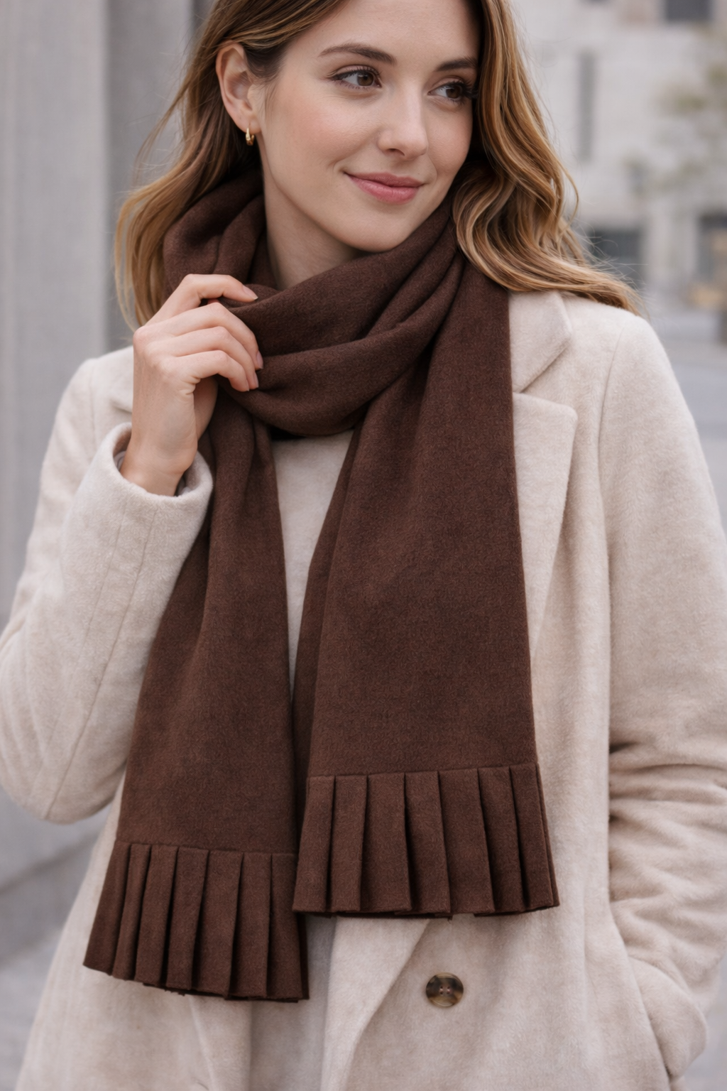 Foulard marron