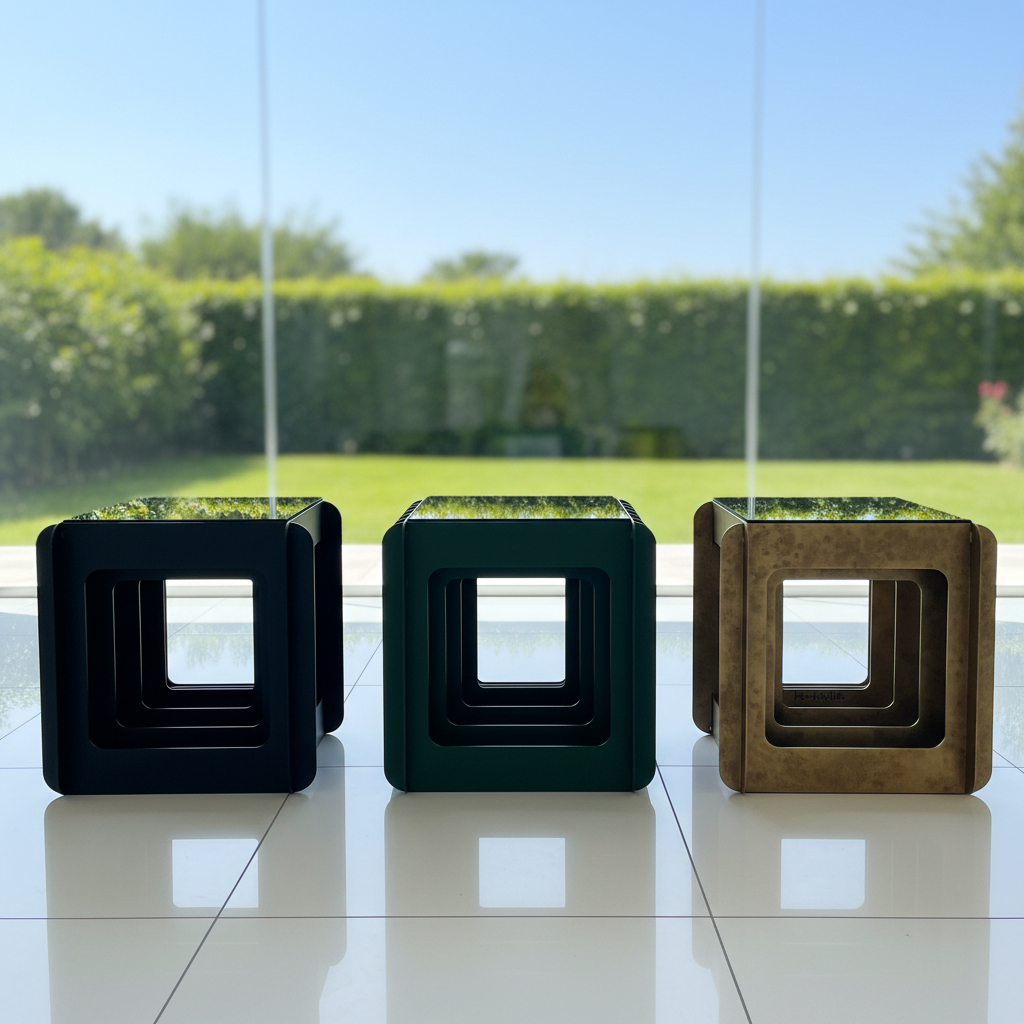 Fe•rrus Fin Cube Side Table