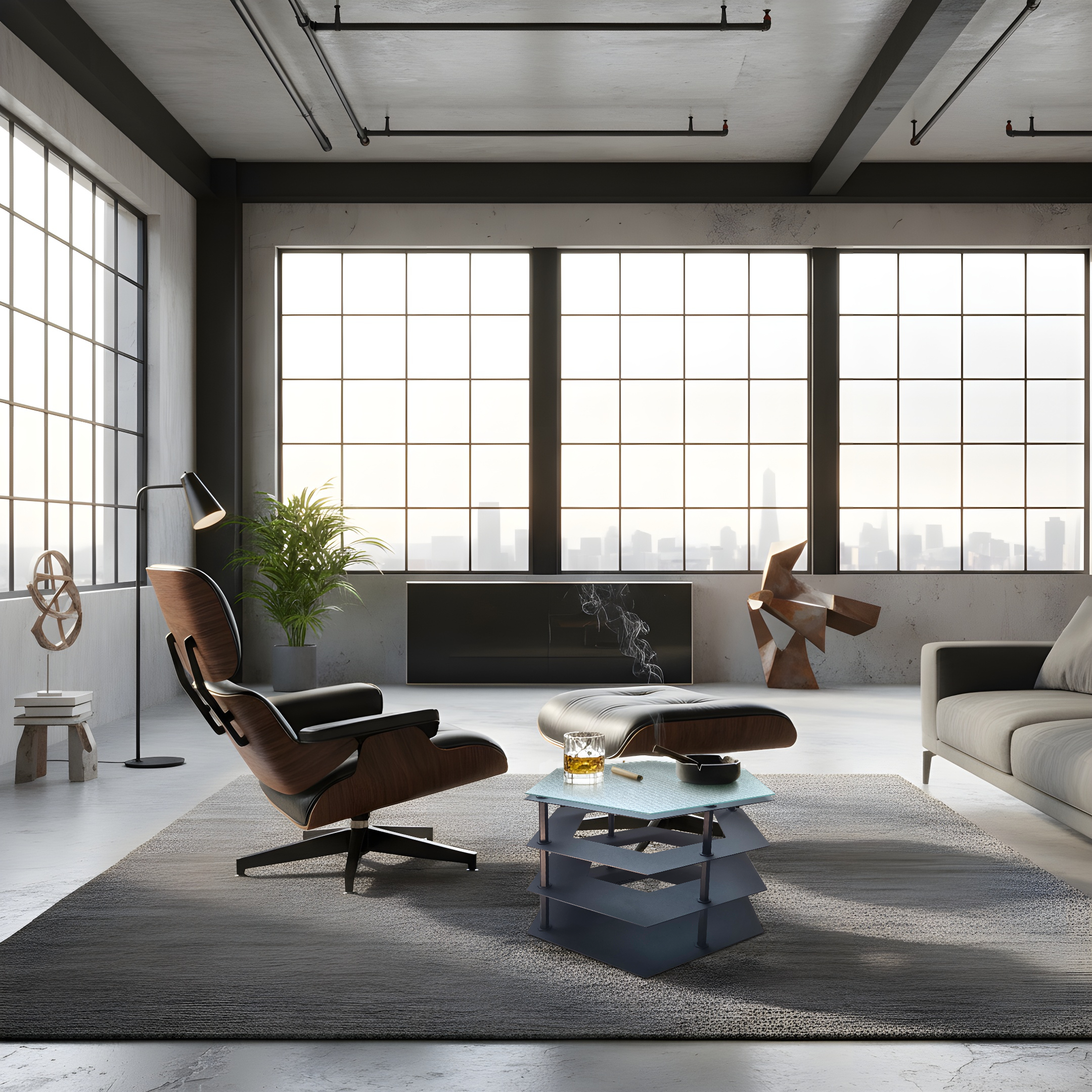 Fe•rrus Hexagonal Modern Coffee Table