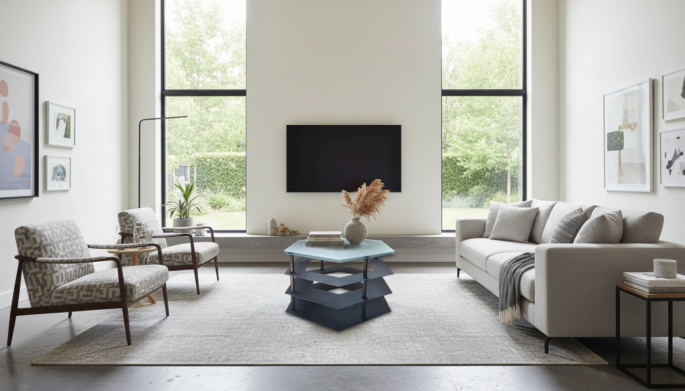 Fe•rrus Hexagonal Modern Coffee Table