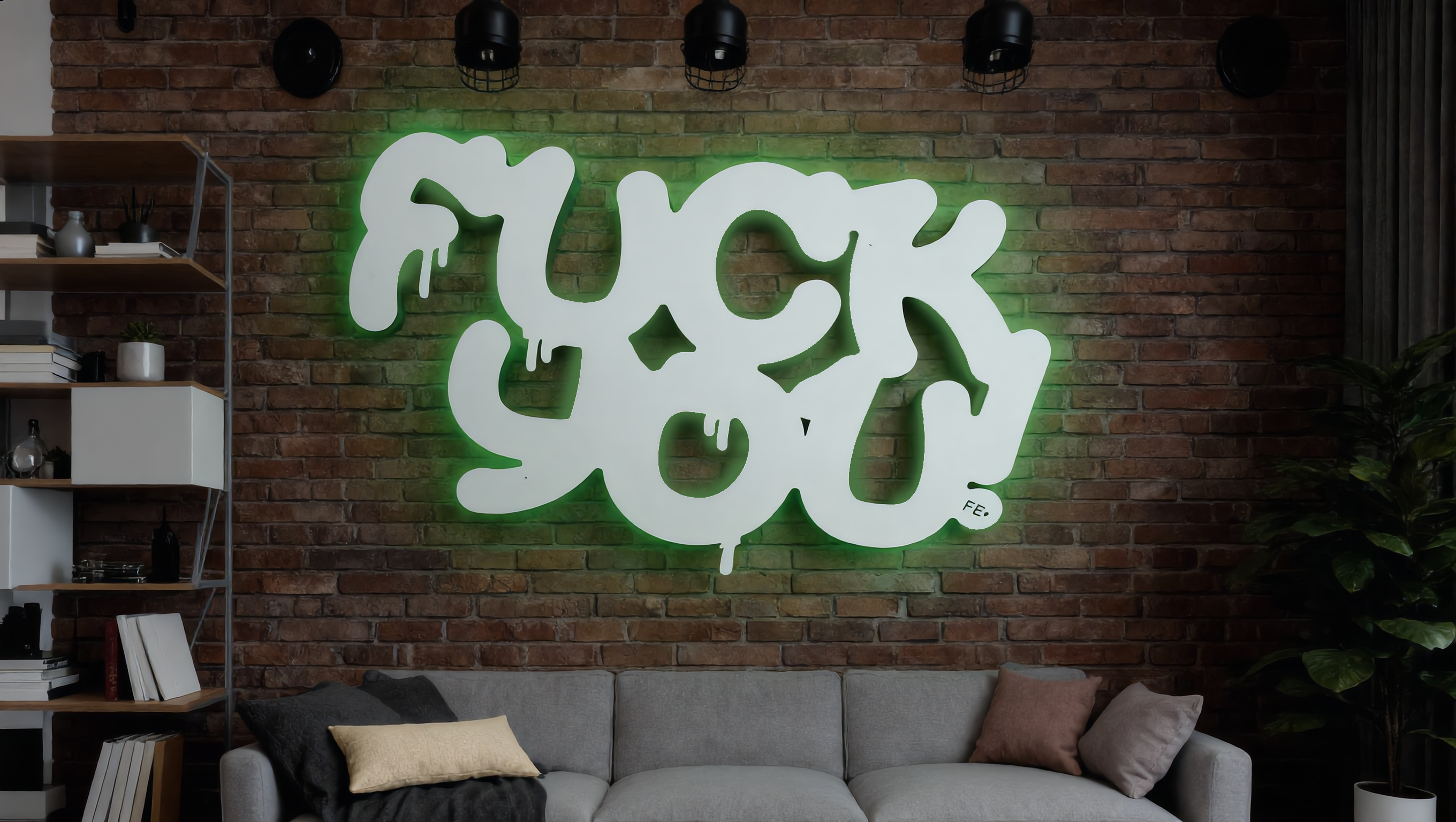 Cheeky F%çk! Y0ü Neon Wall Art
