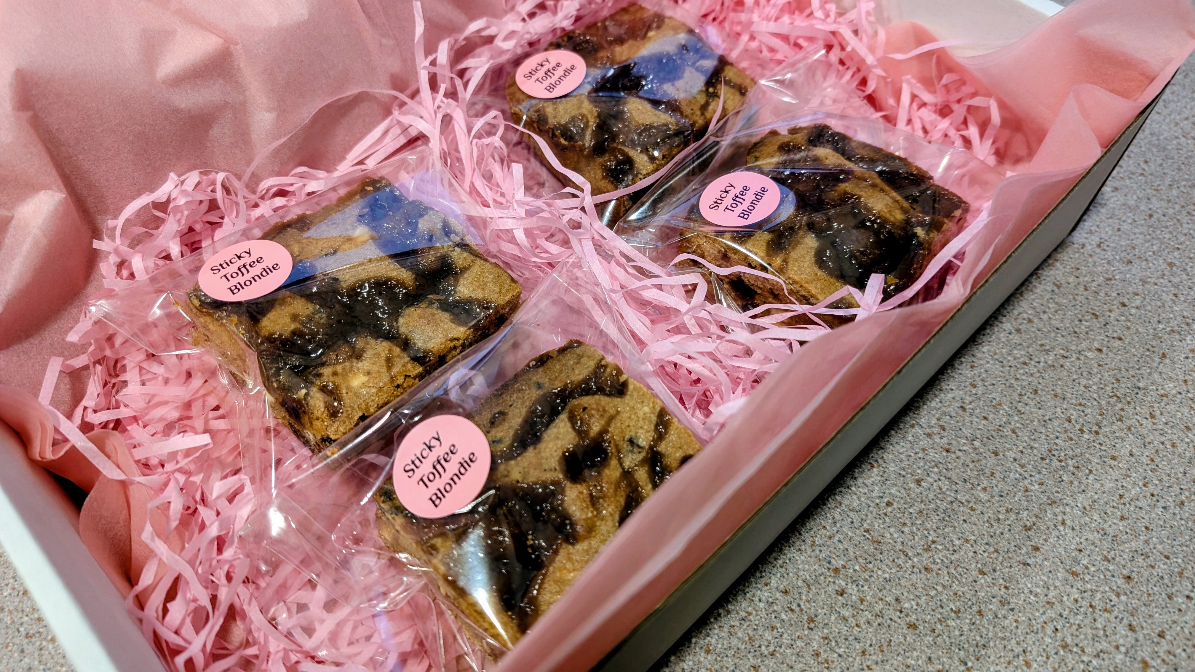 Box of 4 - Assorted Golden Blondies