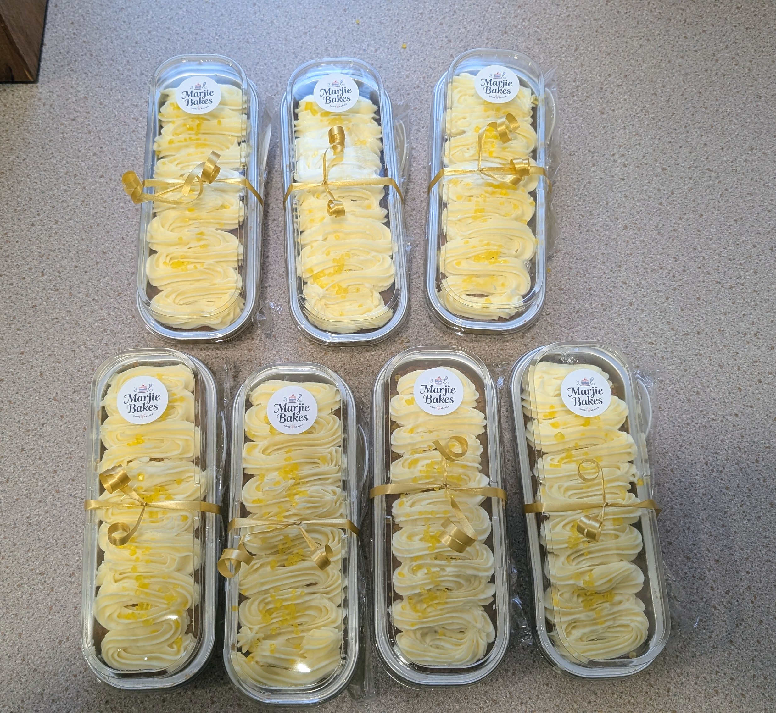 Box of 4- Lemon Drizzle Mini Loaf Cakes