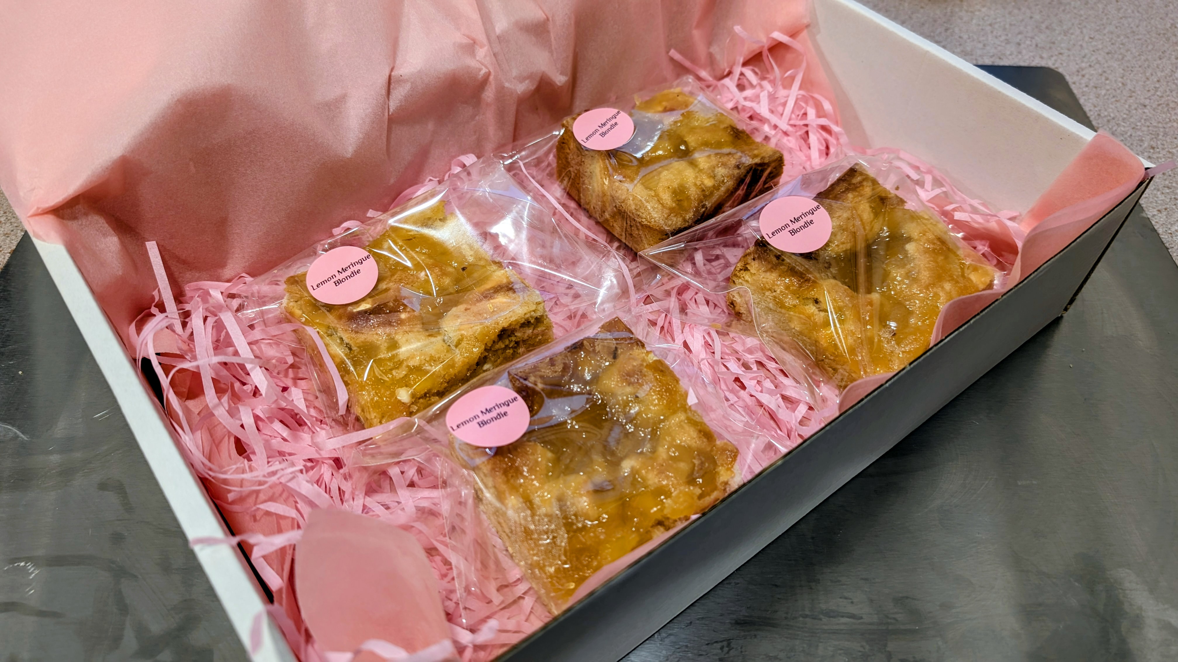 Box of 4 - Lemon Meringue Blondies