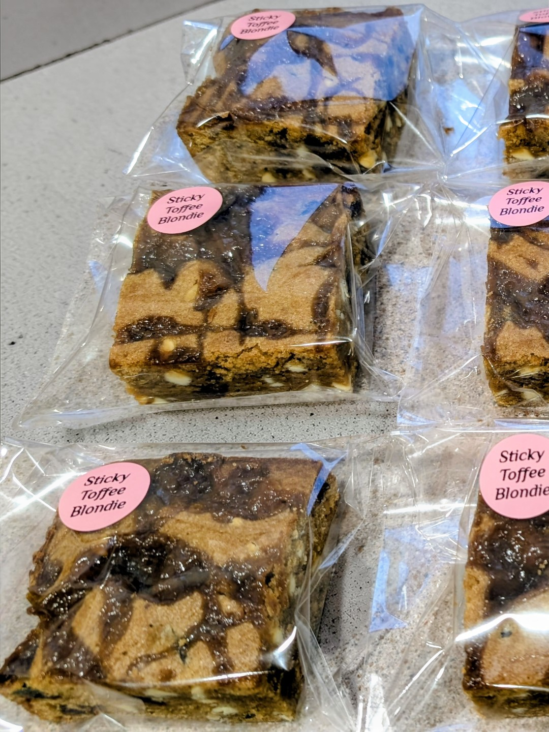 Box of 4 - Sticky Toffee Blondies