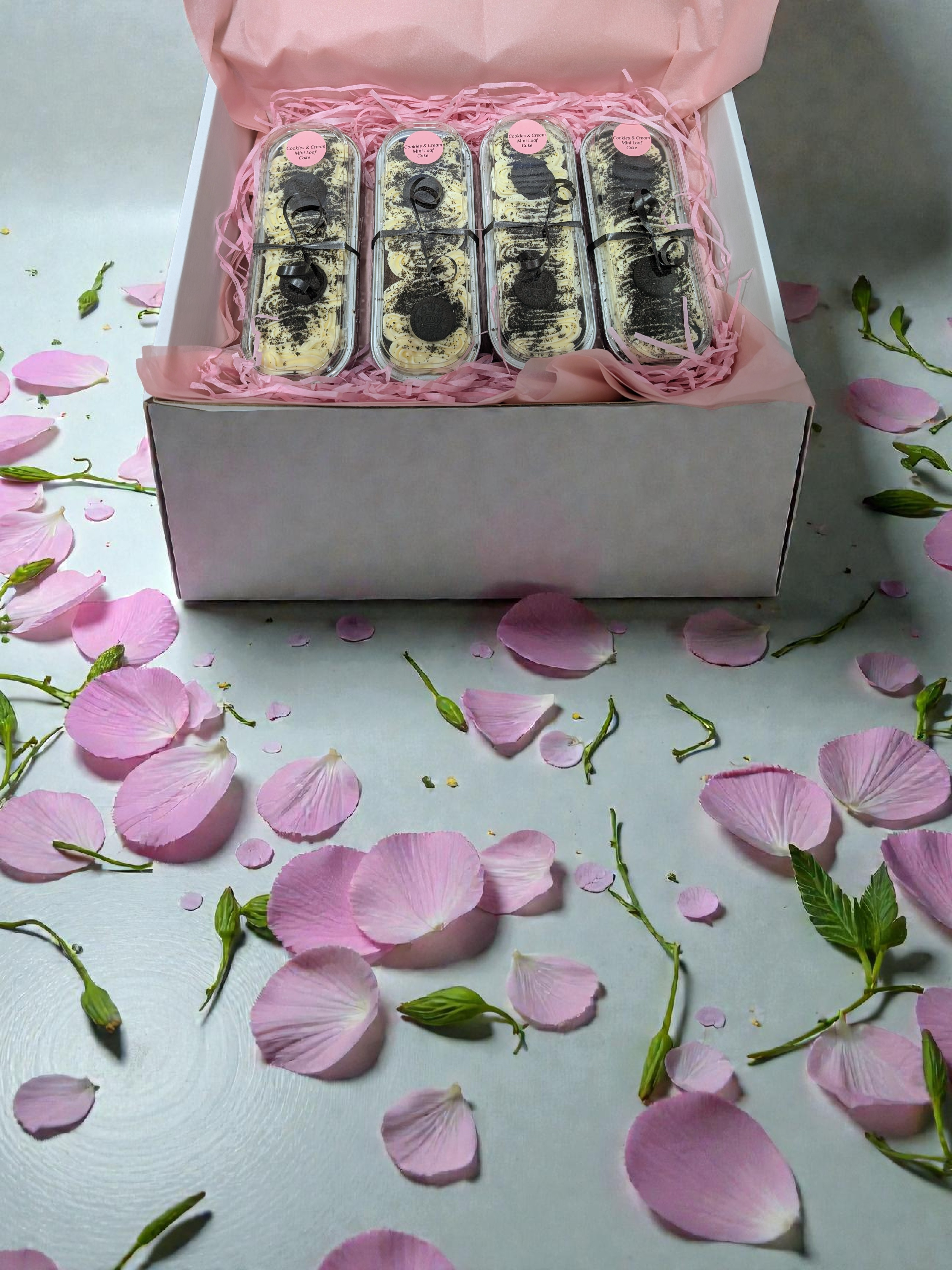 Box of 4 - Cookies and Cream Mini Loaf Cakes