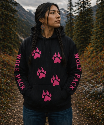 Black Wolf Pack Hoodie