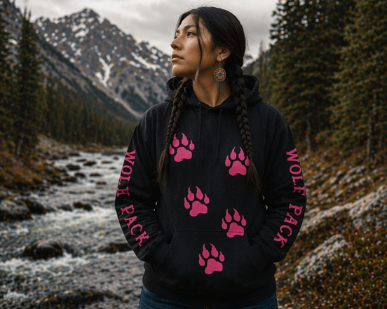 Black Wolf Pack Hoodie
