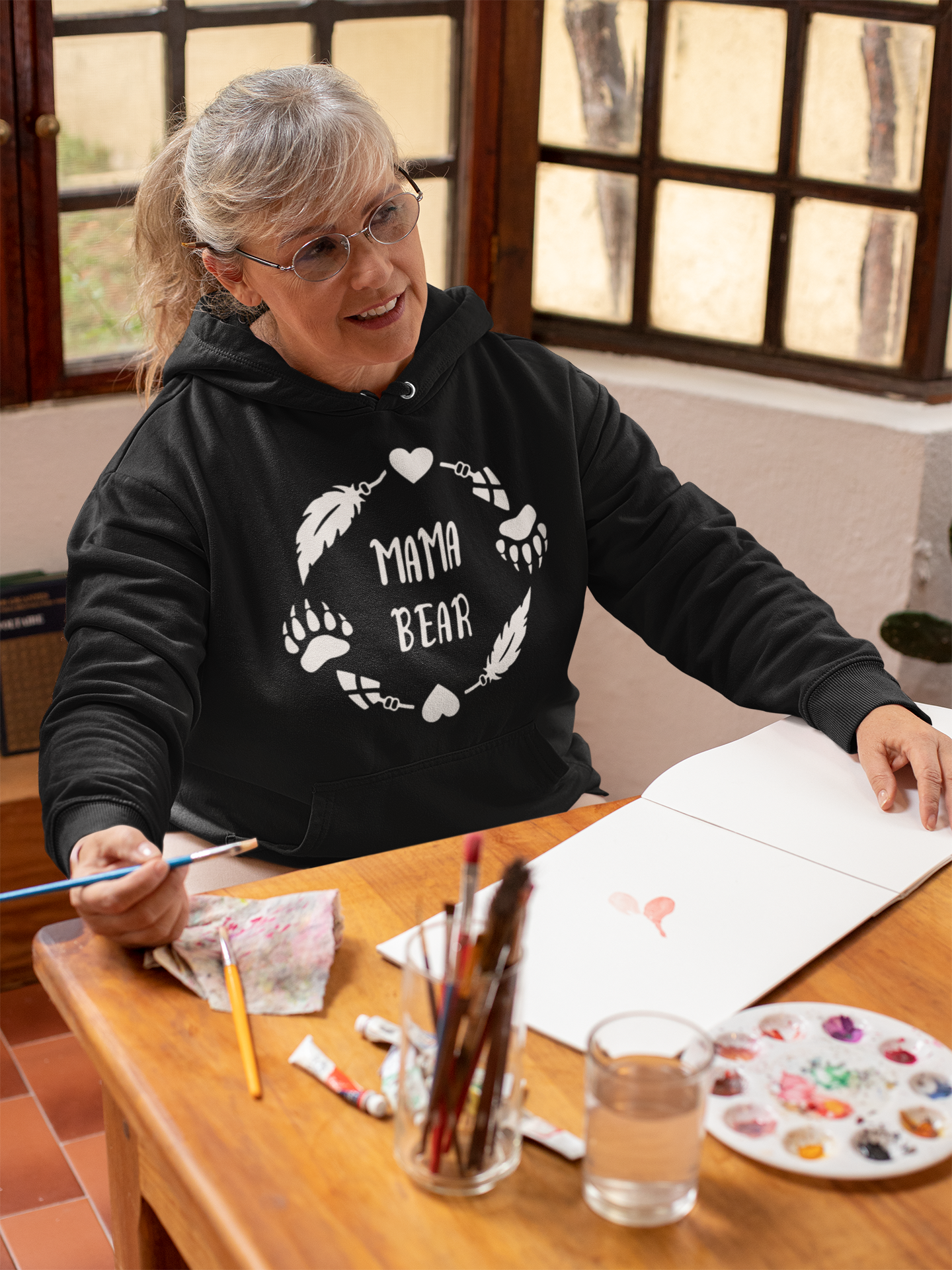 Black Mama Bear Hoodie