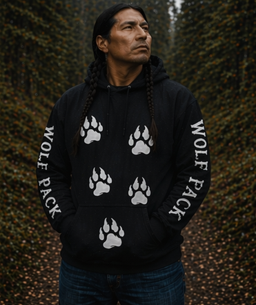 Black Wolf Pack Hoodie