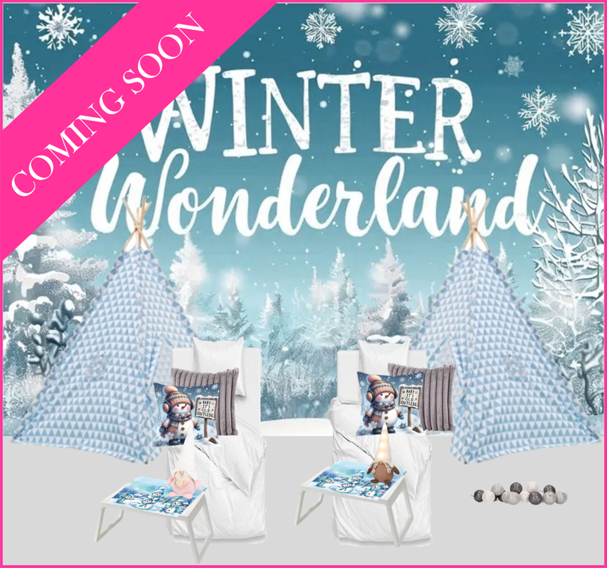 Achterwand Winterwonderland