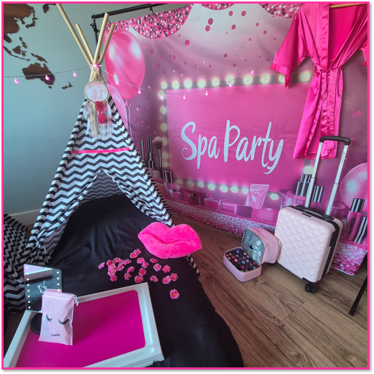 Achterwand Spa Hot Pink