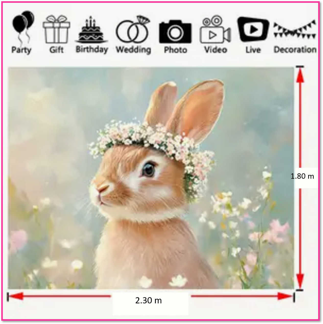 Bunny Boho achterwand