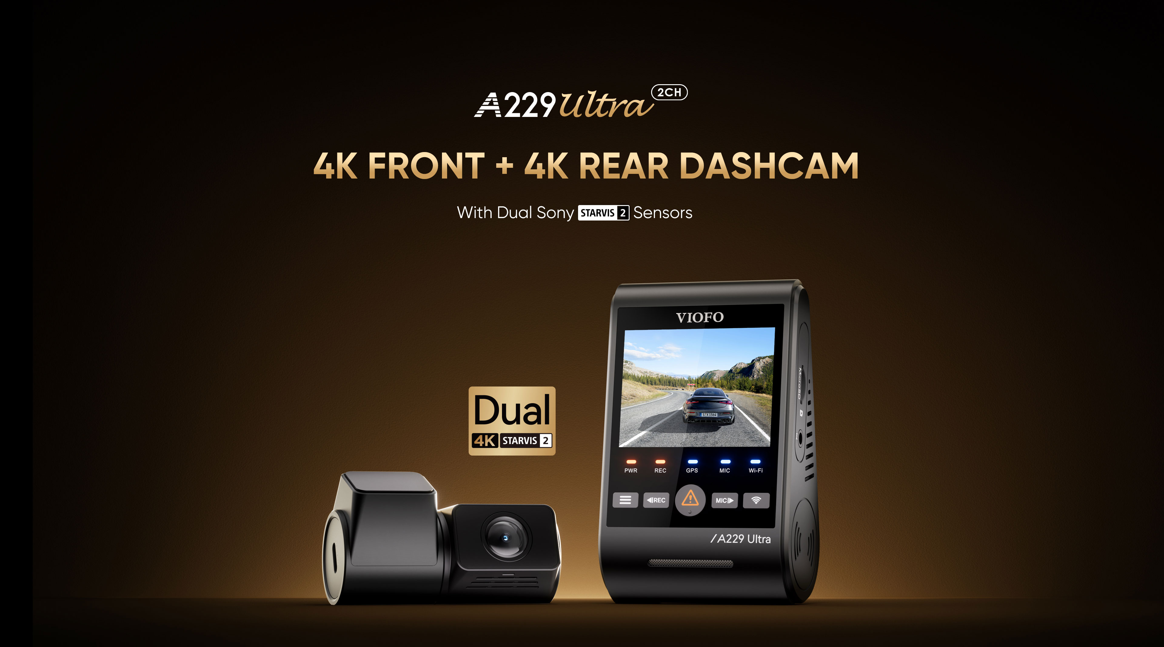 كاميرا داش Viofo A229 Ultra 4K