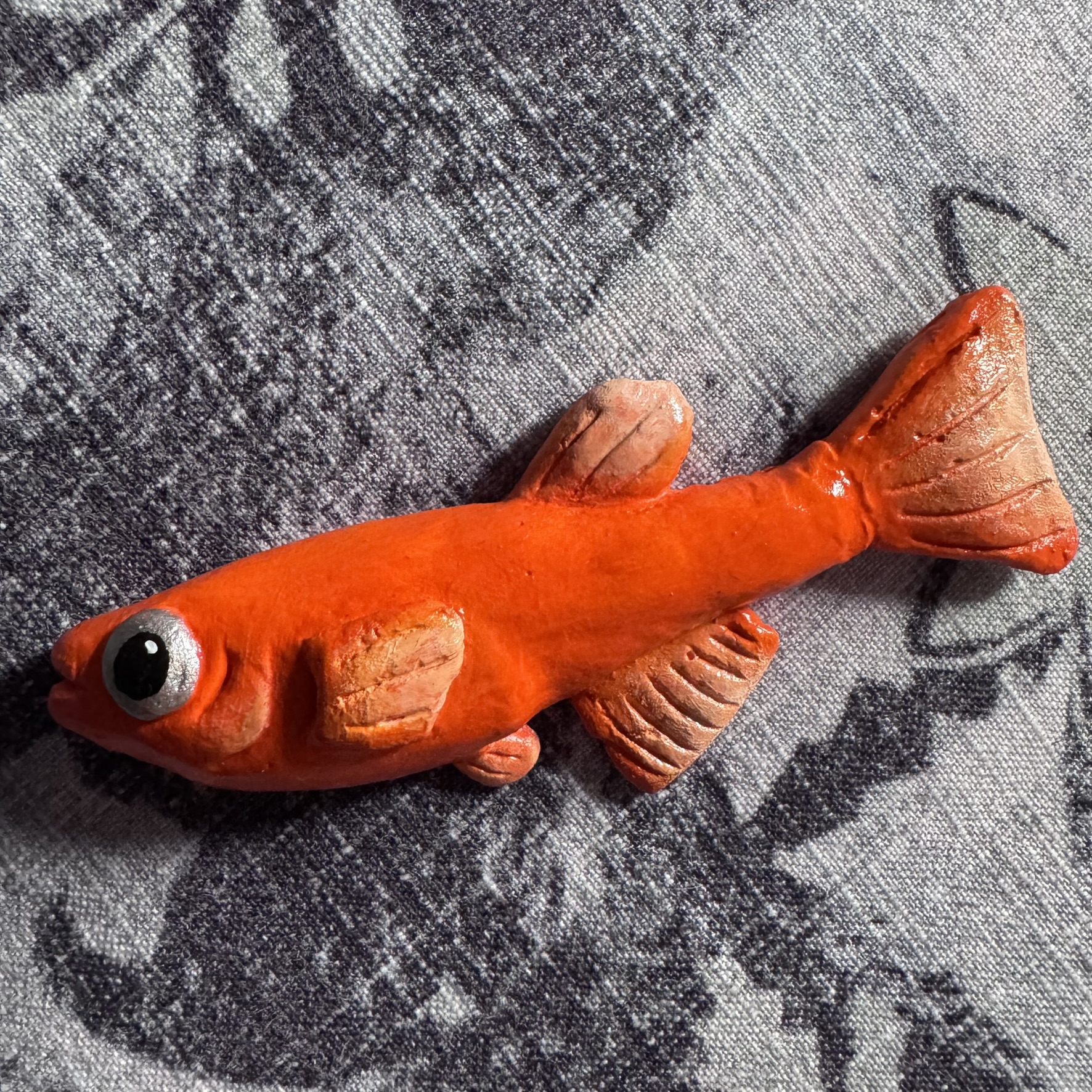 Handcrafted Medaka Fish Magnet