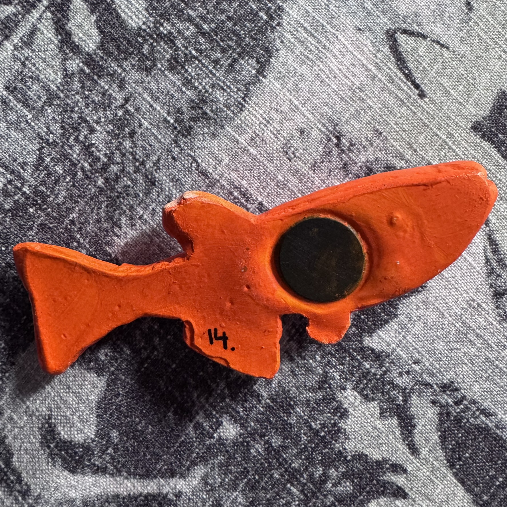 Handcrafted Medaka Fish Magnet