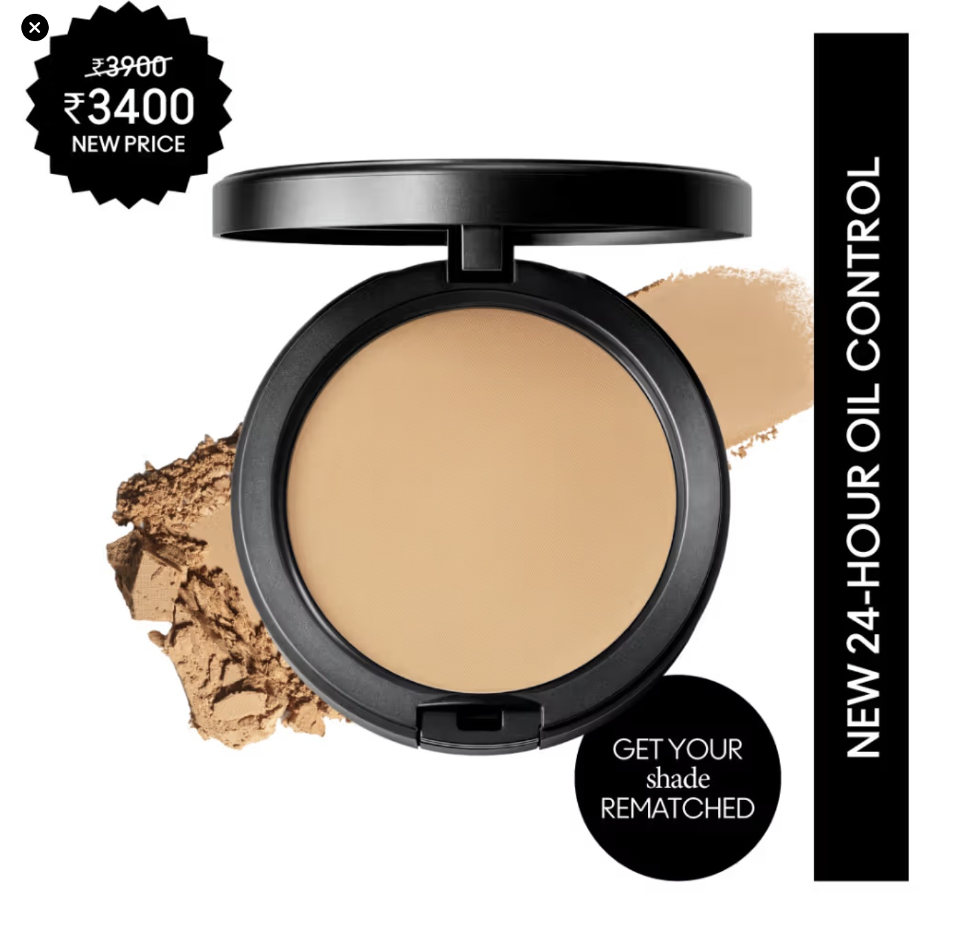 MAC 24-Hour Oil Control Compact Powder