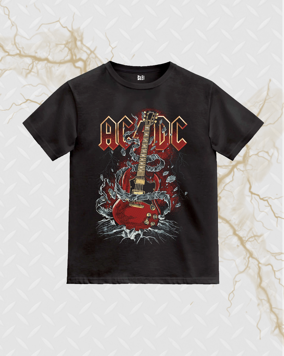 Remera AC/DC - Guitarra - Algodón Premium