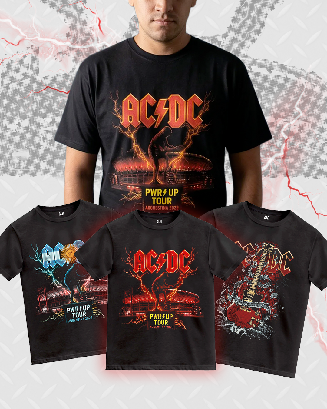 Remera AC/DC - Monumental - Algodón Premium