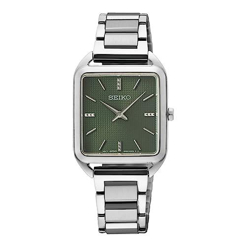 Seiko Men's Green Dial Stainless Steel Watch