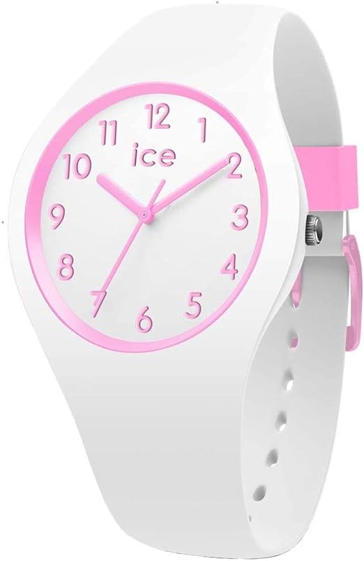 Ice White and Pink Wristwatch