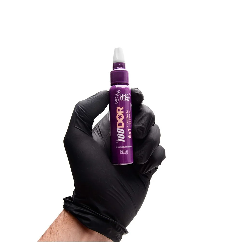 Anestésico 100dor 6x1 Gel Excitante Anal Multifunções 28g  