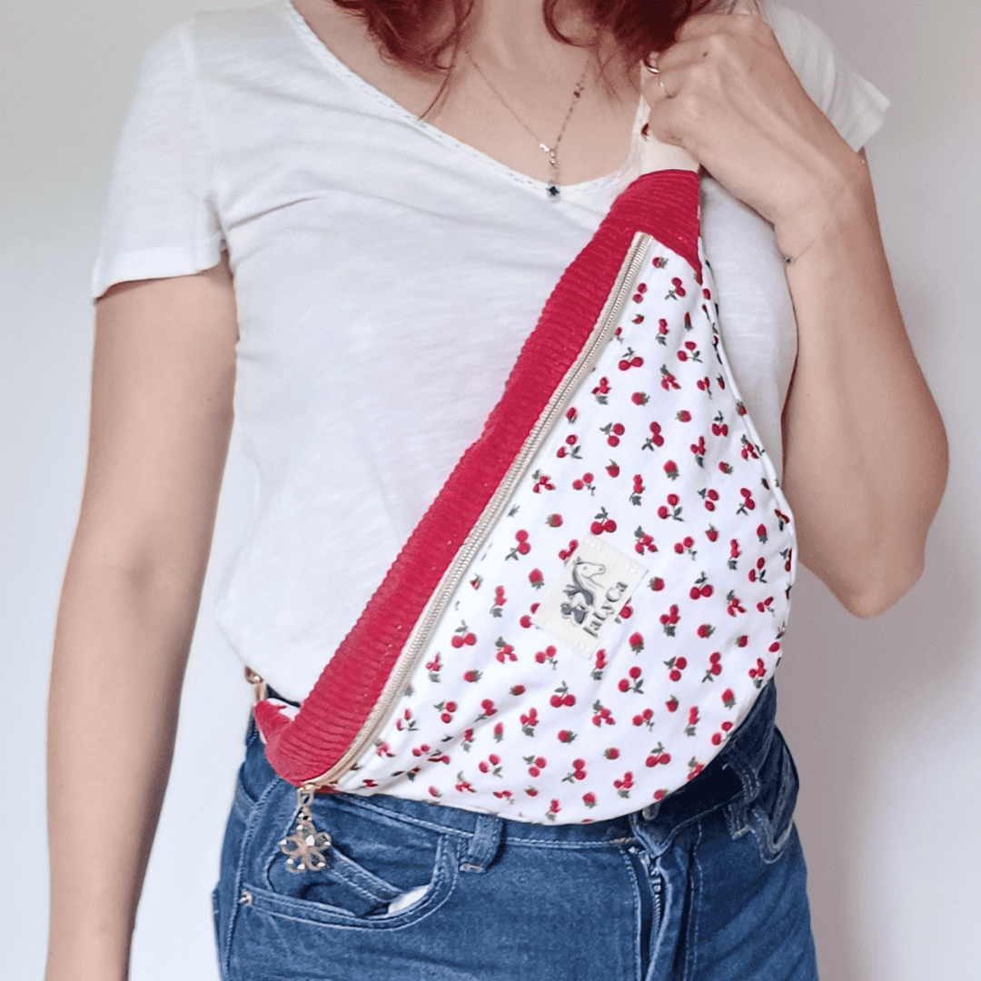 Sac Banane - Printemps Cerise en Duo