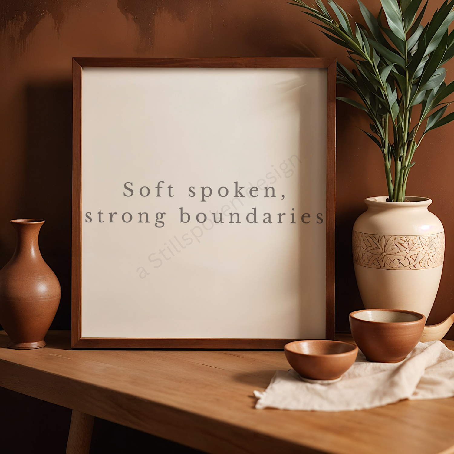 Soft spoken, strong boundaries