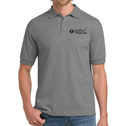 Custom Gray Polo Shirt