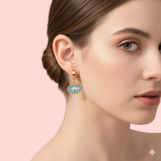 Evil Eye Hoop Earrings