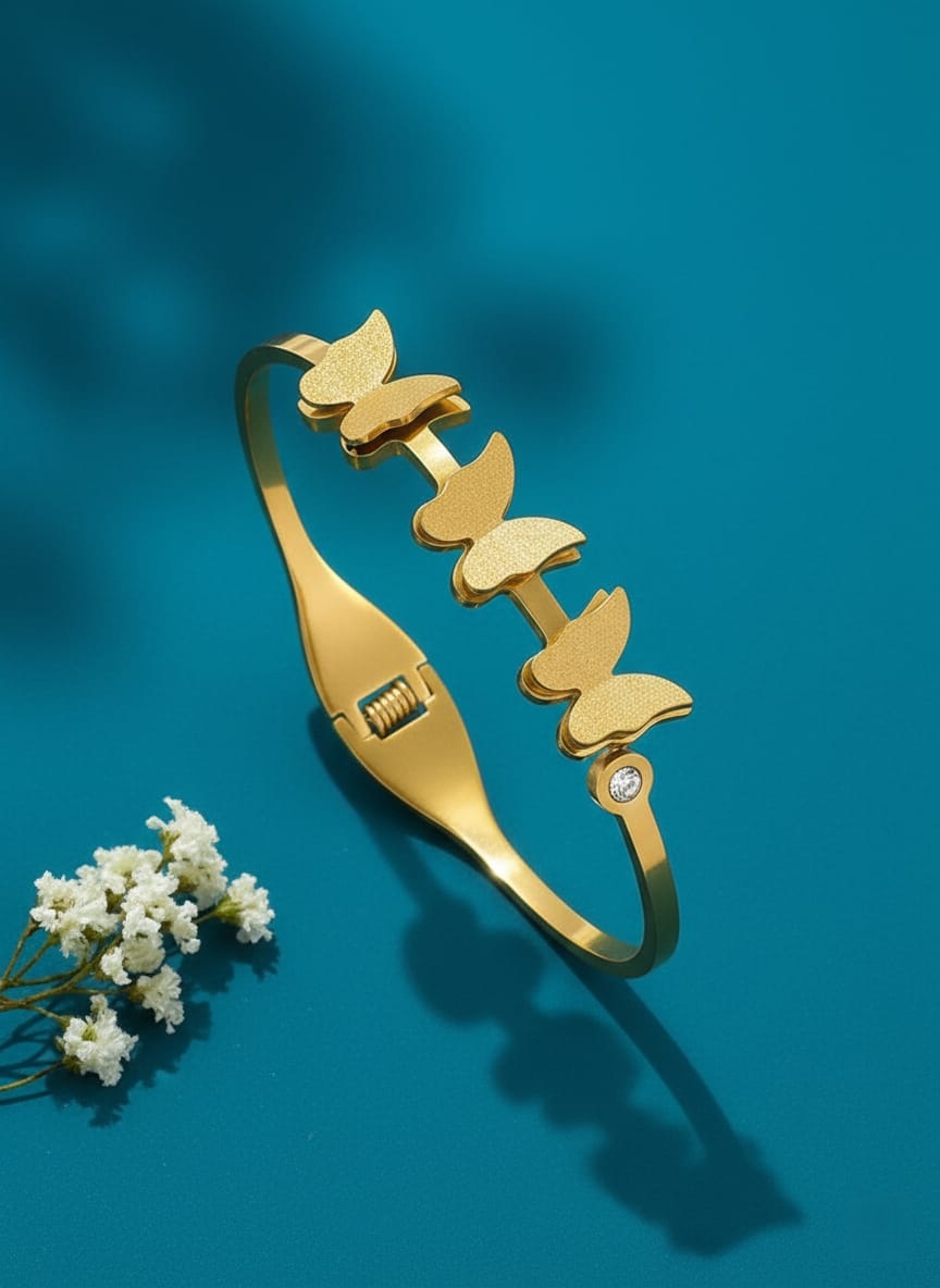 Elegant Butterfly Gold Bracelet